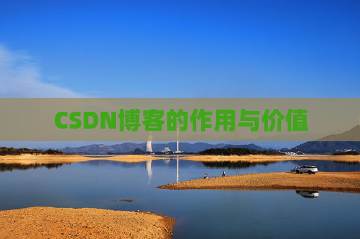 CSDN博客的作用与价值